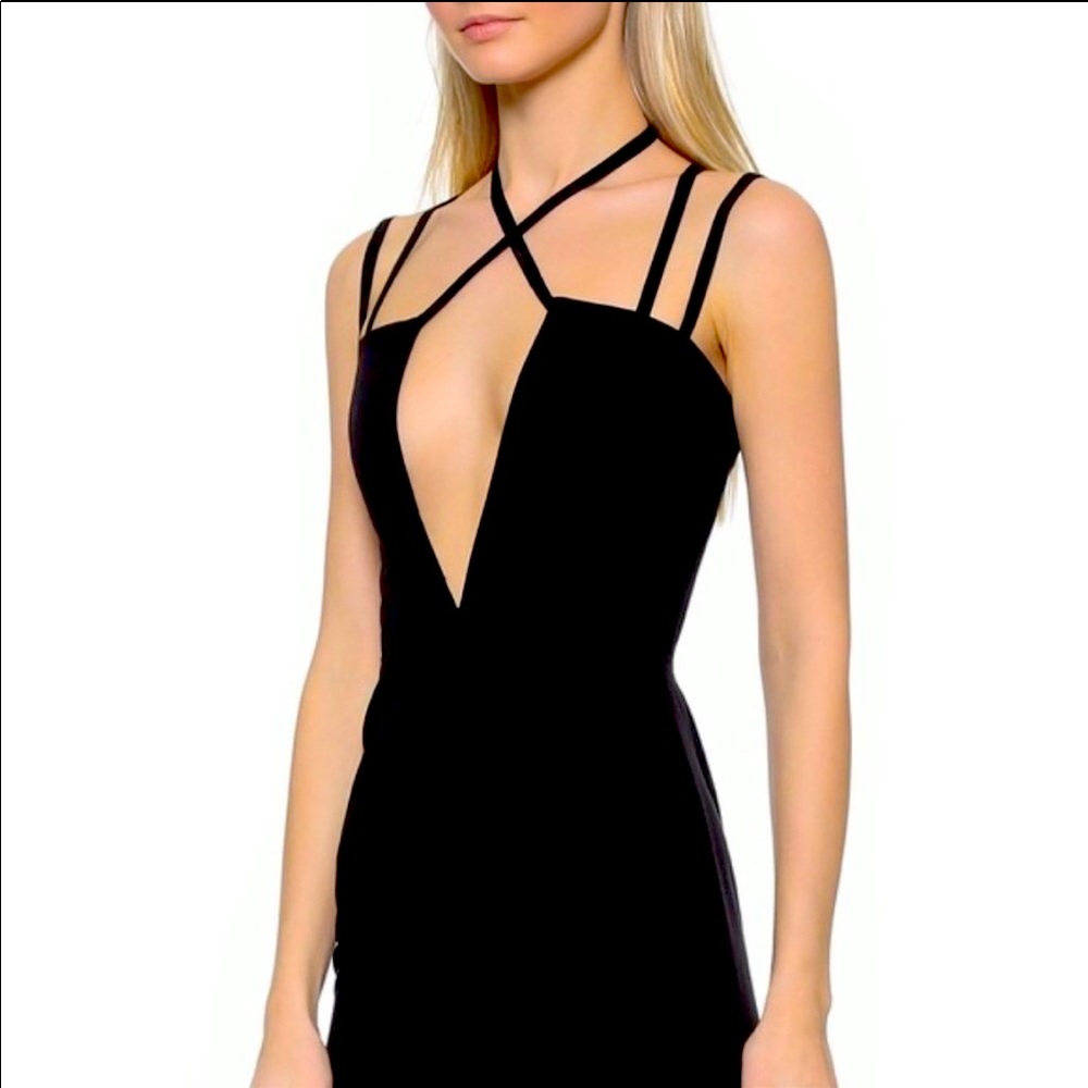 AQ/AQ Rocha Mini Black Dress Size 10